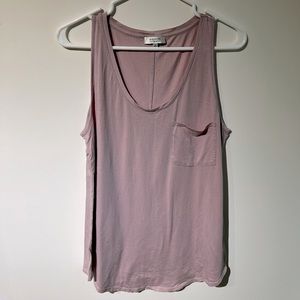 Babaton Cotton/Modal Tank Top, Size M, Dusty Rose colour